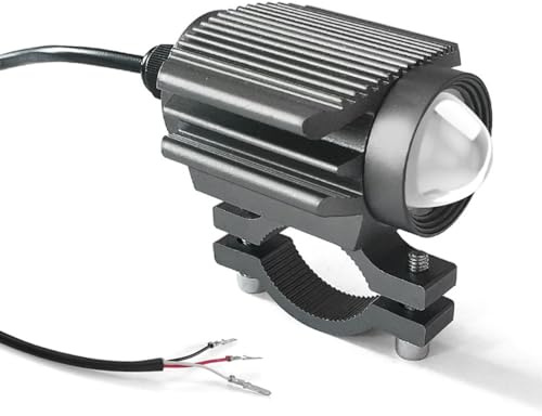 DONGKER Motorrad Scheinwerfer, DC12-80V 3600LM 10W LED Zusatzscheinwerfer für Motorräder mit 6 ultrahelle Chips für effiziente Wärmeableitung, IP67 Wasserdicht