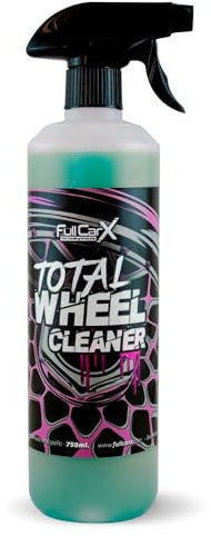 FULLCARX Total Wheel Cleaner 750ml Limpia Llantas y Neumáticos Coche, Potente y Eficaz Alta Sustancia Activa, Limpiador Desengrasante, Acabado Coating Brillo, Producto Limpieza Detailing Profesional