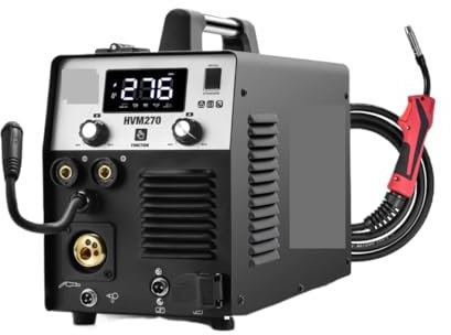 Découpeur plasma, Soudeurs à Plasma 5 en 1, écran numérique 220 coupe/MMA/gaz/sans gaz Mig/Lift TIG, Machine à souder avec onduleur, fil de 1/5Kg(HVM270)