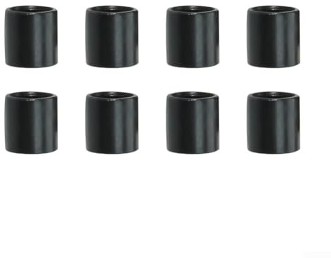 Gdfnmogo 10mm Alloy Bearing Spacer for Scooter or Skateboard Wheels, Fits 8mm Axles, For Push Scooters, Stunt Scooters, Inline Skates(Black 8pcs)