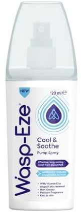 Wasp-Eze Cool & Soothe Pump Spray, 120ml | Effective Cooling & Soothing Insect Bite & Sting Relief for Mosquitoes, Midges, Bees & Wasps