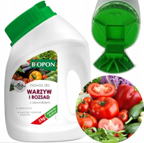 Concime per orto 2kg - fertilizzante ortaggi NPK granulare 65m2 - con spargitore