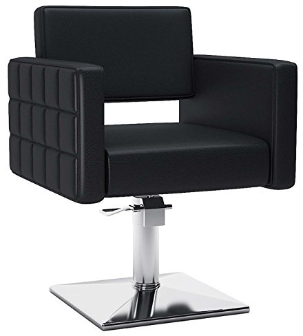 Silla de Peluqueria Horace de gran confort, con diseño innovador y actual. Estructura de madera reforzada con hierro y bomba hidráulica.