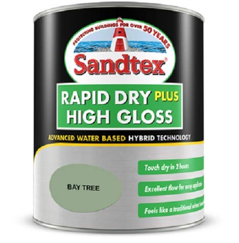 Sandtex Retail Rapid Dry Plus High Gloss Bay Tree 0.75 L
