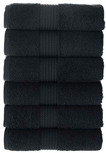 MAURAHOME Luxus Handtücher Set 100% Baumwolle, Hotel & Spa Qualität, 6 Große Handtücher 50x100, Schnell Trocknende Frottiertücher, Weich, Plüschig und Stark Saugfähig