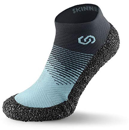 Skinners 2.0 Minimalistiska barfotaskor för män och kvinnor | Ultraportabla lätta och andningsbara skor, Aqua, Large