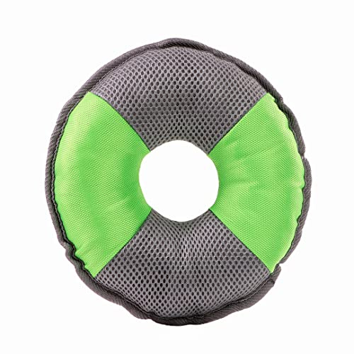 Minifeet Hundespielzeug Flying Disc grün-grau Medium - ideal für alle Hunde ob groß, klein, ausgewachsen oder Welpe - für alle Hundeliebhaber und verspielte Haustiere