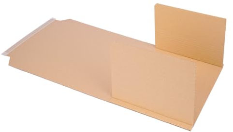 verpacking Buchverpackung 900 x 600 x 10-90 mm DIN A1 selbstklebend (Außenmaß 1000 x 610 x 10-90 mm) Universal Wickelverpackung (50 Stück)