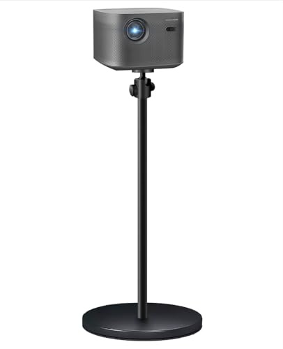 HIBORI Projector Stand Projector Floor Mount 360° Rotatable Adjustable Height Heavy Duty Stand Compatible with XGIMI, Nebula, VANKYO, Jinhoo, AuKing
