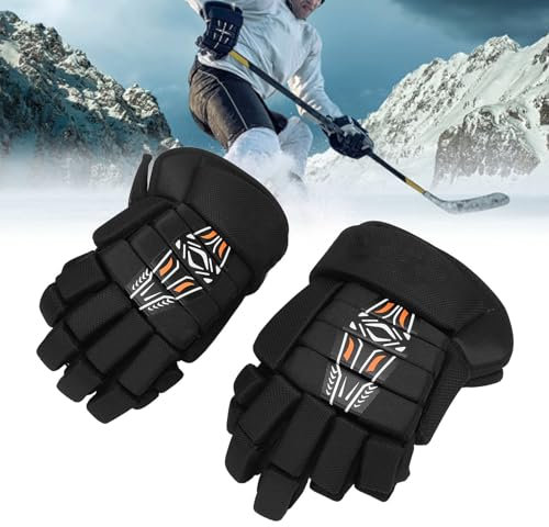 Oreilet Hockeyhandschuhe, Atmungsaktive Leichte Eisrollenhockeyhandschuhe für Erwachsene Jugendliche, Hochgepasste Straßenhockeyfinger -Schutzhandschuhe für Lacrosse -Feldhockey