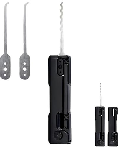 Lock Picking Tool Set, Professional Lockpicking Set, compacto y portátil, ideal para la escuela gimnasio taquilla, caja de herramientas, almacenamiento de cerrojos, ideal para entusiastas de