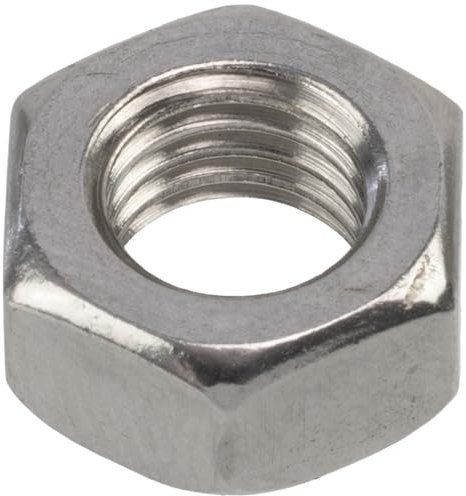 AERZETIX - Juego de 10 Tuercas hexagonales M7x1mm de 6 caras con rosca métrica - en acero inoxidable - color plata - ideal para electrónica bricolaje y proyectos mecánicos