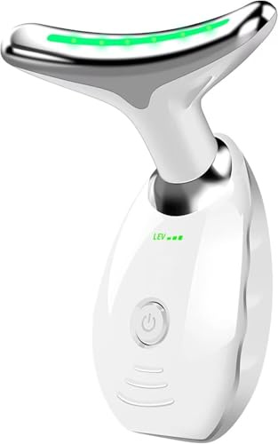 LED Light Therapy Face Massager, 7 Colour Modes, EMS Technology, 45°C Heating, Skin Tightening and Face Toning Device