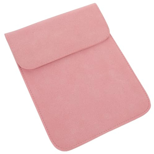 DECORNIJIA Leather E-reader Sleeve Case for Travel Carrying Bag with Stylish Pink Design Protective Fit for Ebook Reader