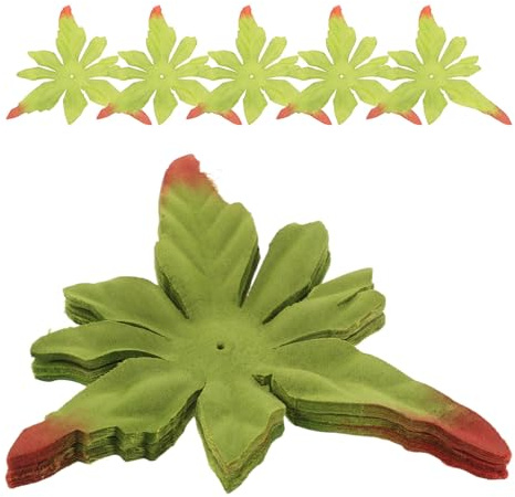 HANABASS 50 Pezzi Sepali di Peonia Artificiale Verde per Fiori Finti, Facili da Infilare su Gambi, per DIY e Decorazioni in Fioristeria