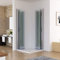 MIQU Duschkabine 120x100x185cm Eckeinstieg Dusche Falttür 180º Duschwand Duschabtrennung 6mm Nano Glas DBP
