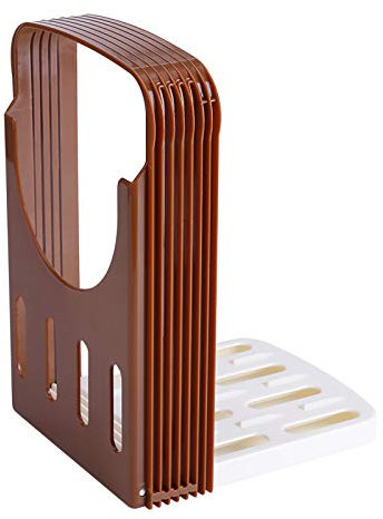 Affettatrice manuale per il pane, taglierina per il pane, pieghevole affettatrice manuale per sandwich, regolabile macchina per affettare con 5 spessori per pane fatto in casa, torte al pane,