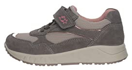 Lurchi Cilia Klettschuh Logostickerei Leder-/Textilkombination Gemustert Halbschuh Sneaker