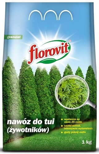 Florovit Dünger Für Thuja Und Zypressen Heckendünger Koniferendünger Tannendünger NPK 1kg