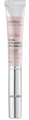 VT COSMETICS VT Cica Collagen Augencreme – Augenpflegecreme mit Kollagen 300 Da, Cica und dreifachem Hyaluronsäure, Mikro-Vibration, 15 ml