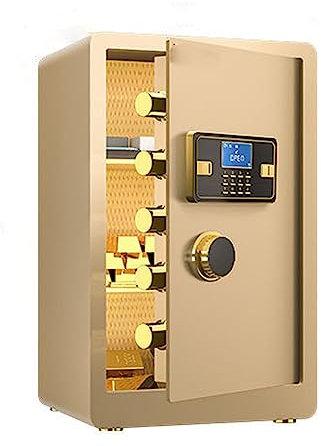 strongbox Coffre-Fort Tout en Acier, Petit Coffre-Fort Domestique à Empreintes digitales, Mot de Passe électronique caché avec Serrure, adapté au dortoir du Bureau à Domicile strongbox