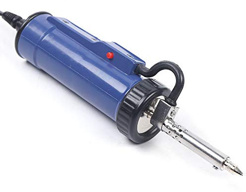 Bomba desoldadora eléctrica de 350 W, 9 cm, longitud total de elemento calefactor y boquilla, bomba desoldadora, bomba desoldadora con 3 boquillas de aspiración