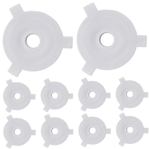 Adattatore per paralume da 10 pezzi, anello per paralume da E27 a 11 mm, adattatore per in plastica bianca, anello per di ricambio, per, pa
