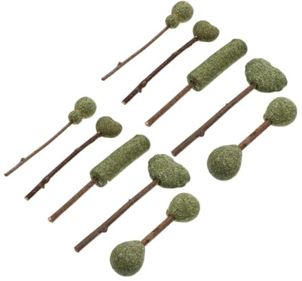 GANAZONO Natural Catnip Lollipops and Catnip Ball Edible Cat Snacks 10pcs Set for Digestion Support and Play
