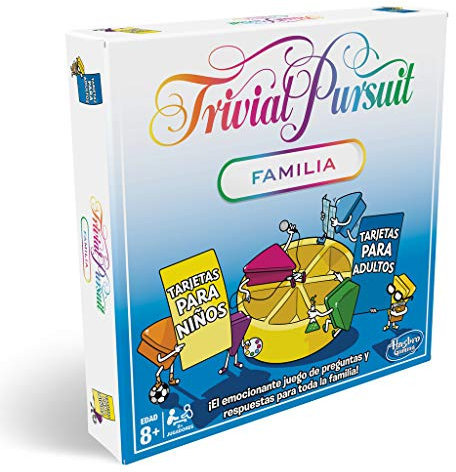 Juego de Mesa Trivial Pursuit Edición Familiar, Juego de Preguntas para Noche de Juegos en Familia, Juegos de Mesa a Partir de 8 Años