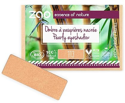 ZAO essence of nature - Recharge Ombre à paupières rectangle Nacrée 113 Or cuivré - 1,3 gr