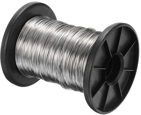 PATIKIL 304 Stainless Steel Wire, 328 Ft 0.5mm 24 Gauge Jewelry Wire Craft Wire Beading Wire for Jewelry Making Bracelets Beading DIY Crafts, Silver