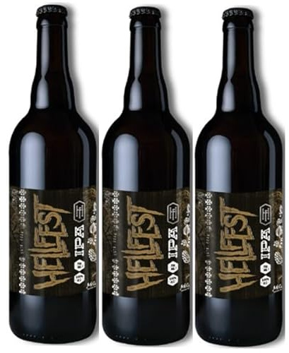 Hellfest Vendée cerveza artesanal Mélusine 6,6% IPA - 3 x 75cl.