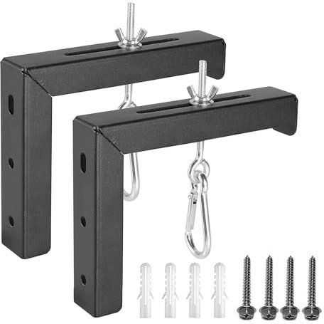 YIZITU Support mural universel en L pour projecteurs - Crochets pour écran de cinéma maison