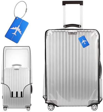 24 Pouces Housse Valise Protections + étiquette Bagage Avion