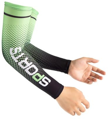 ZUJIABAO Mangas de protección solar de seda de hielo refrescante, cubierta de compresión para ciclismo al aire libre, protección solar de seda de hielo