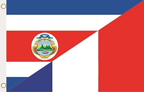 U24 Flagge Fahne Costa Rica-Frankreich 90 x 150 cm