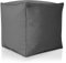 Green Bean Outdor Pouf-Hocker 40x40x40cm mit EPS-Perlen Füllung - Erweiterung & Addon für Sitzsäcke: Fußhocker Fußkissen - Bodenkissen Kinder & Erwachsene - Fußablage Sitzkissen Grau