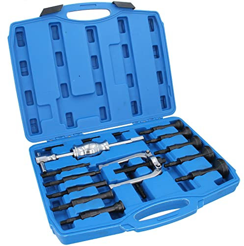 Grundloch Innenabzieher Satz Innenlager Abzieher Werkzeug mit Gleithammer 16-TLG