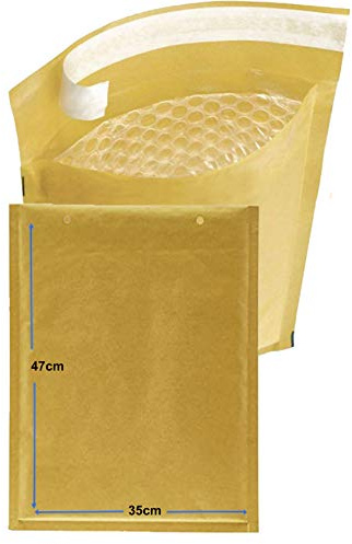 Bankers Box Borsa imbottita con bolle 350 x 470 mm (Numero 20) per protezione degli spedizioni, 50 buste