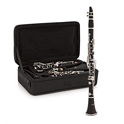 Gear4music Clarinete para principiantes en Si bemol con estuche rígido, cañas y accesorios - Clarinete para estudiantes en Si bemol