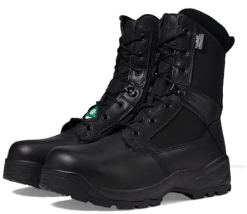 5.11 Tactical Men's A.T.A.C. 2.0 8 Shield Boot, Full Grain Leather Toe, Black, Men's Size 7.5 Regular