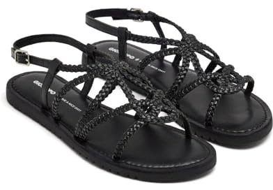 GIOSEPPO Damen Orland Flache Sandale, Schwarz, 39 EU