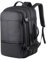 Handgepäck-Rucksack, Reiserucksack, wasserdicht, großer Reiserucksack, Laptop-Reiserucksack, zugelassener Rucksack, Handgepäck, wasserdichter Reiserucksack mit Schloss, Reiserucksackschloss, grau,