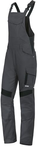 Uvex suXXeed Industry Lange Arbeits-Latzhose - Herren-Arbeitshose mit vielen Taschen - Größe 62