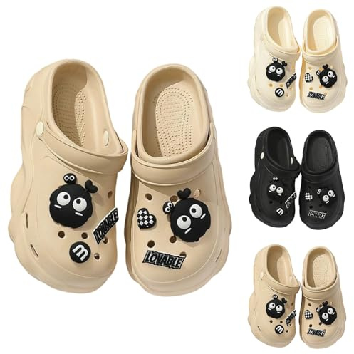 Sabot Femme Ete Confortable EVA Léger Et Antichoc Sabot Plastique Jardin Antidérapant avec Charms Kawaii Sandales Clogs Classic Plate-Forme De Wedge Tailles La Maison,l'extérieur Et L'intérieur