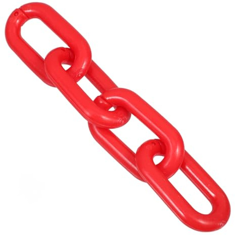 HEALSOPTHY Collegamenti per Delimitatori di Sicurezza in Plastica Rossa per Coni Stradali e Pali di Avvertimento, Set 4 Pezzi, Leggeri e Resistenti per Controllo Veicolare e Cantieri