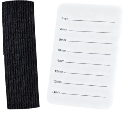 DEVNWIGMO Support de Extensions de Cils Plateau Porte-cils Palette Main Réglage Poignet Pratique Bandeau Sécurisé Plateau Polymère Léger Convient Maquillage Pro, Blanc 7 à 14 Mm