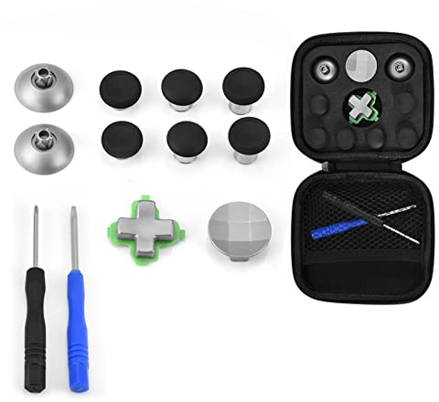 FAUOSWUK Kit Professionale di Tappi per Levette per Joystick/ONE, Controllo Fluido e Preciso, per Giocatori di Tutti i Livelli, Metallo + ABS