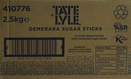 Tate & Lyle Sugars Demerara Sugar Sticks (pack of 1000)