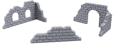 EnderToys Ensemble Mural en pavÃƒ©s pour Plan de Table 32 mm Miniature Motif Wargame de Guerre, Impression 3D et Peut Ãƒªtre Peint